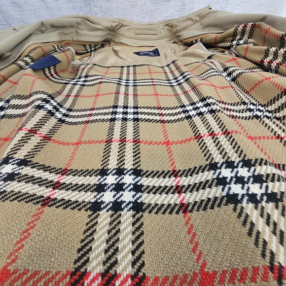 Vintage Burberrys Sz 10 XL Plus Trench Coat Double Breasted Belted Wool Lined - Picture 2 of 16